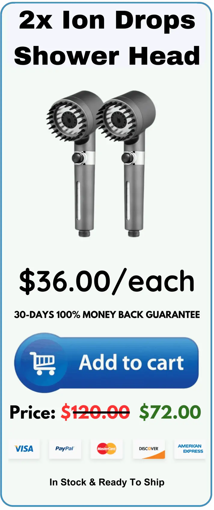 Ion Drops Shower Head package price 